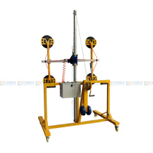 4 suckers CE Certificate Manually Glass Lifting Vacuum Lifter Trolley with 300kg Loading Capacity